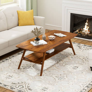 George Oliver Dulcio Coffee Table,Natural wood living room George Oliver Dulcio Coffee Table,Natural wood living room